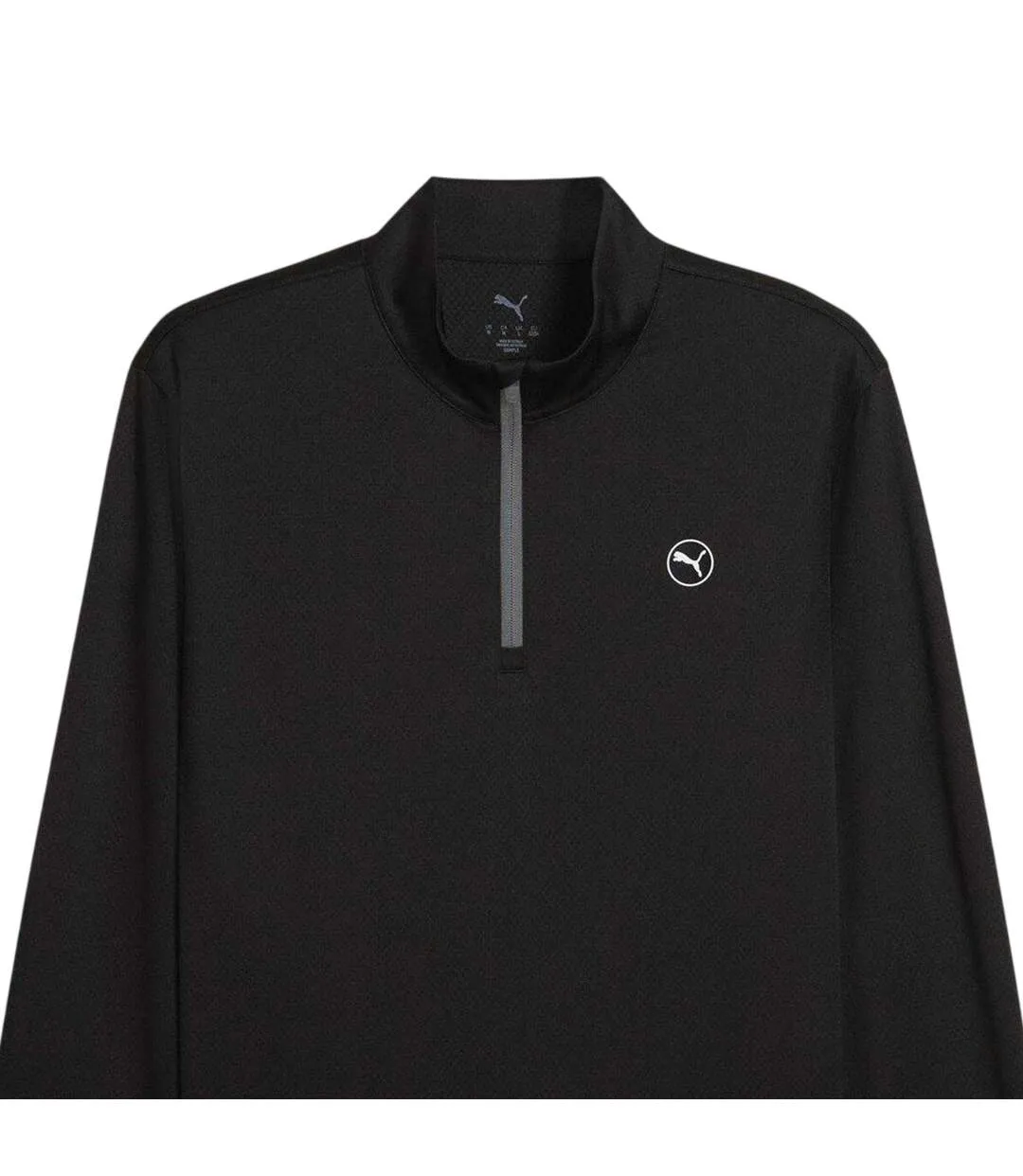 Mens Pure 2.0 Textured Jumper Black Puma-3