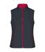 Veste Sans Manches Promo Femme Gris Foncé Rouge James And Nicholson-1