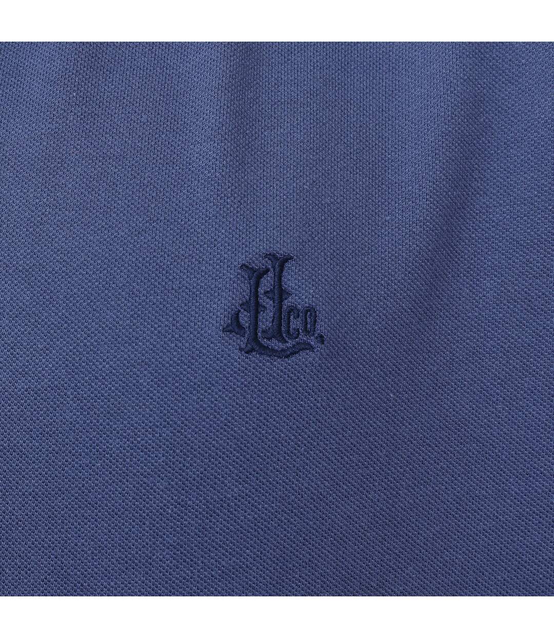 Polo Motif/style Brodé Homme Bleu Denim Bleu Denim Lazy Jacks-2