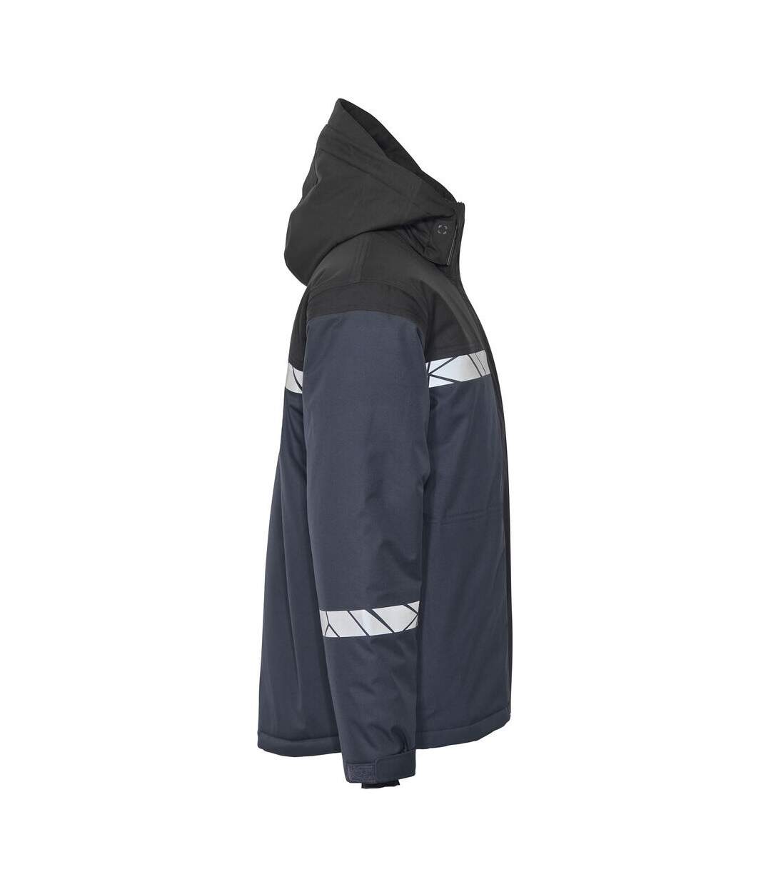 Mens Progression High-vis Padded Soft Shell Jacket Navy Black Projob-3