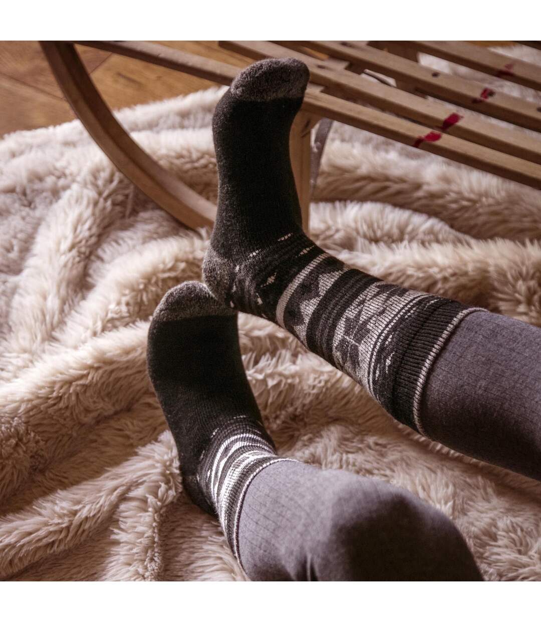 Chaussettes Homme Thermiques Légères pour Hiver-4