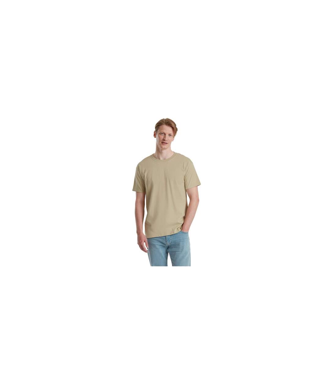 T-shirt Pure Adulte Sable Du Désert Fruit Of The Loom-1