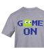 T-shirt Motif/style Pixel Game On Adulte Gris AWD-3