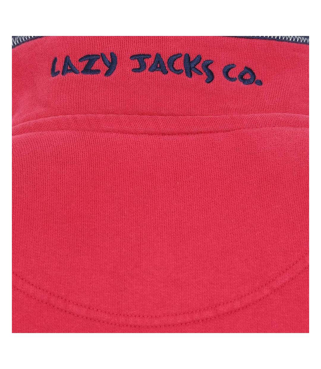 Sweat Homme Rouge Cramoisi Lazy Jacks-4