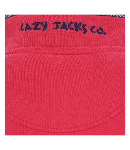 Sweat Homme Rouge Cramoisi Lazy Jacks