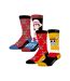 ONE PIECE Pack 2 Paires de Chaussettes Homme Coton CVIL Rouge Jaune Noir CAPSLAB