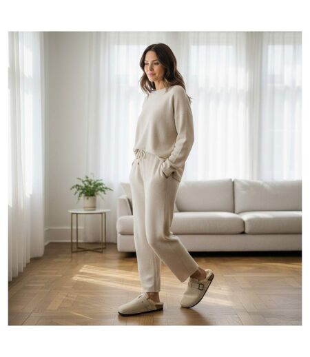 OZABI Sabots Mules Femme Fourrées Suédine Boucle Ajustable