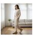 OZABI Sabots Mules Femme Fourrées Suédine Boucle Ajustable-5