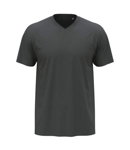 Mens Classic V Neck Tee Slate Grey Stedman