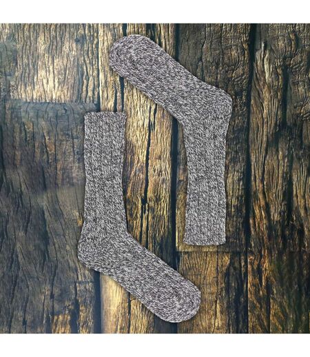 3 Pack Mens Warm Ribbed Knitted Wool Work Boot Socks