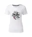 Womens/ladies Tranquility Iii Flowers T-shirt White Dare 2B-2