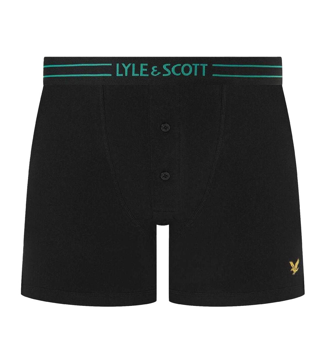 Lot De 3  Boxers Motif/style Détail Contrasté Homme Noir Lyle & Scott-3