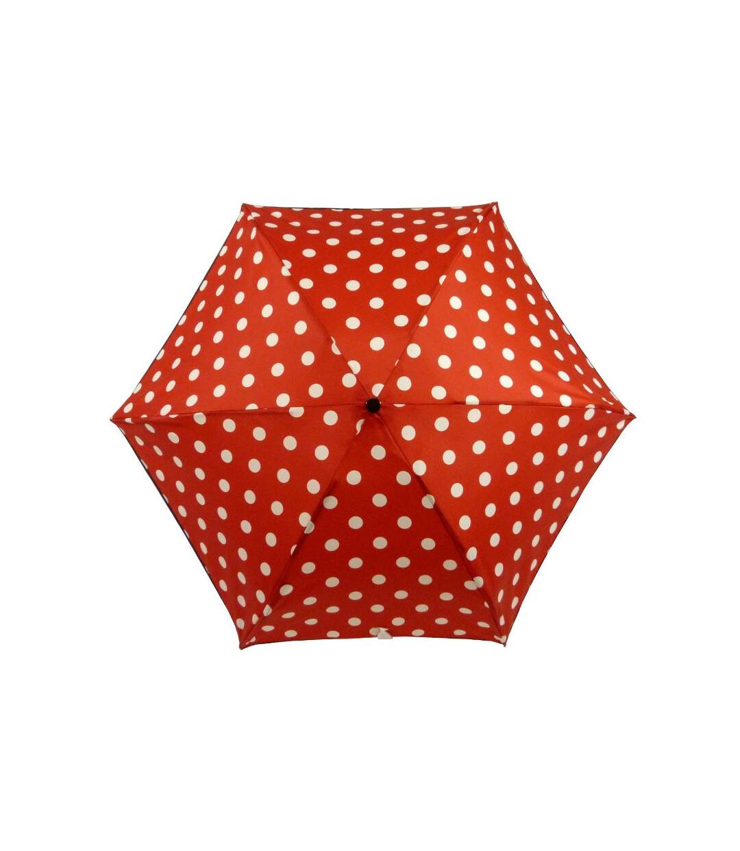 Le Parapluie Français - Parapluie pliant mini pois - rouge - 7922-3