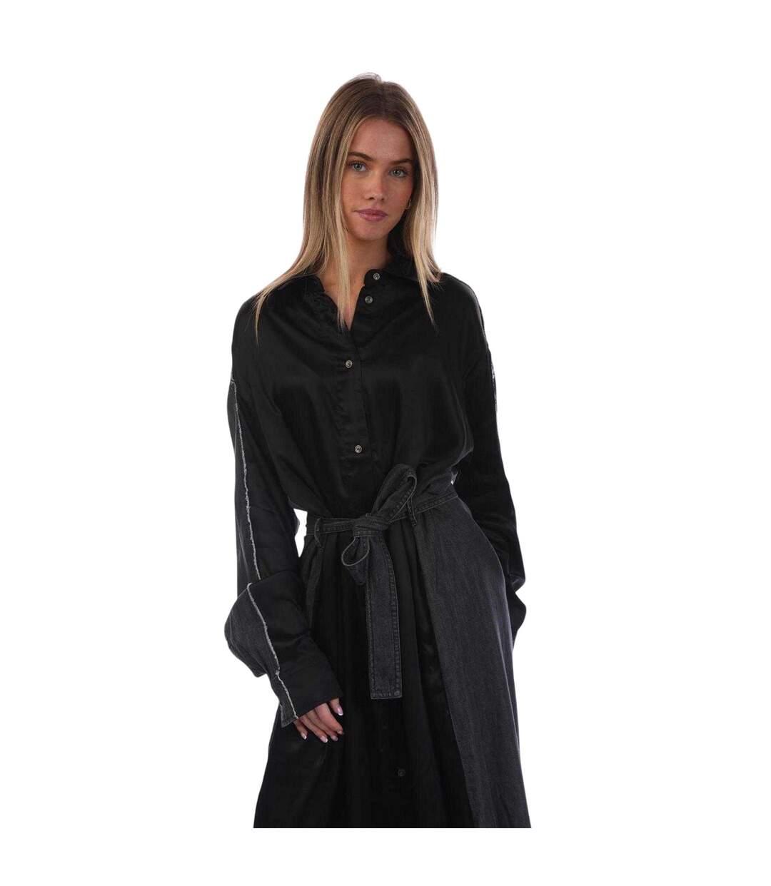 Robe Chemise Dpaige-stram Femme Noir Imprimé Diesel-3