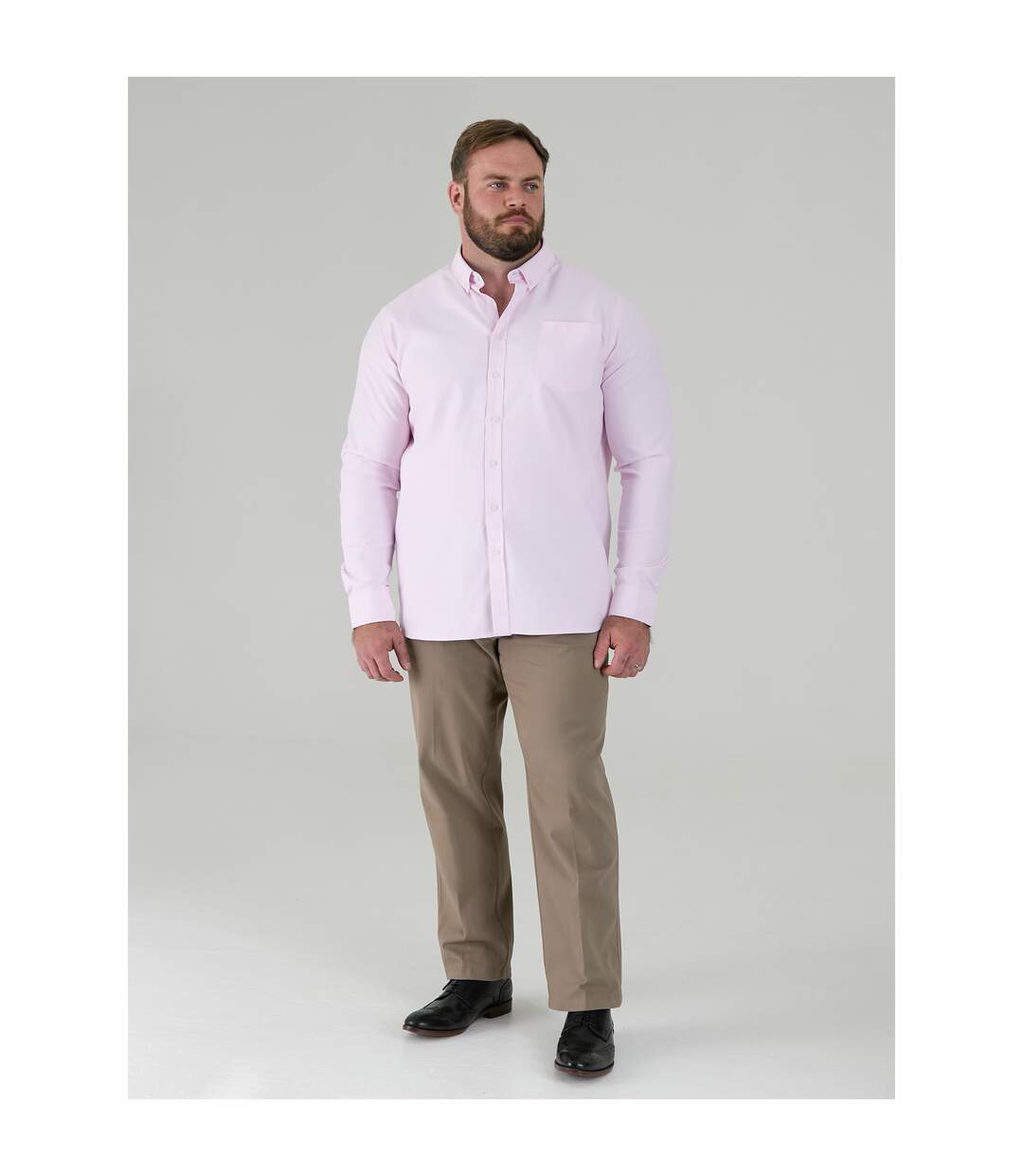 D555 Chemise Longue Manches Longues Richard Homme Rose Duke-1