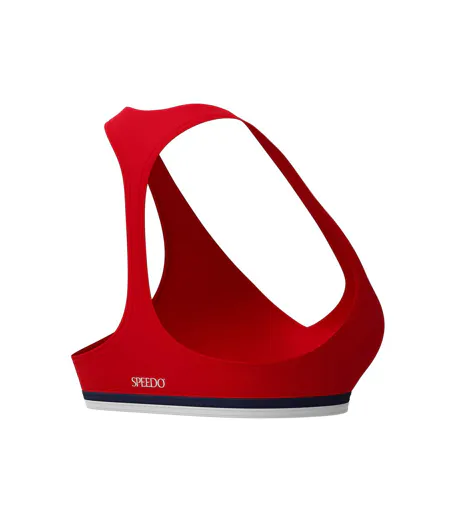 Womens/ladies Racerback Bikini Top Red Speedo