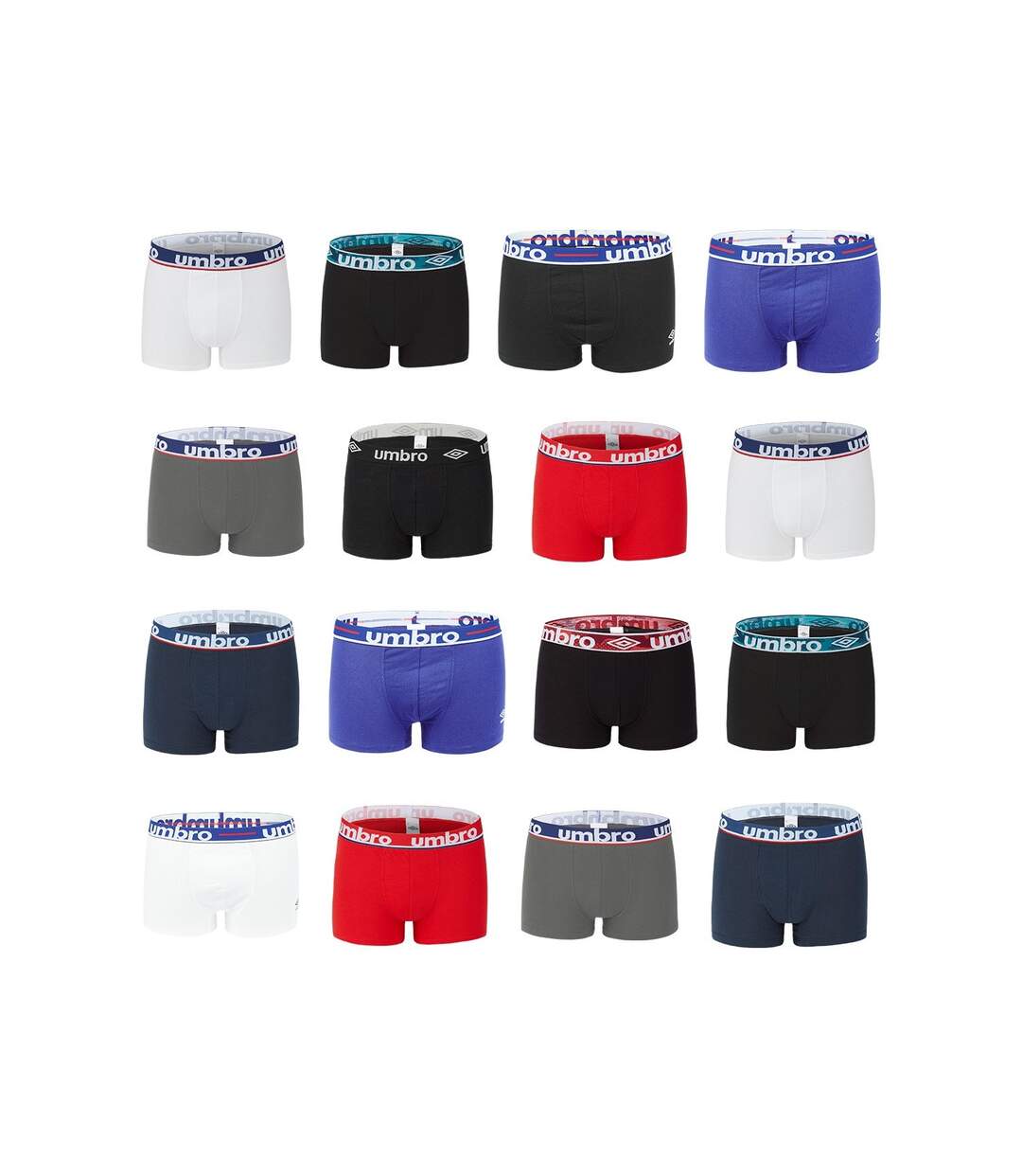 Pack Surprise de 5 Boxers homme 100% Coton Umbro