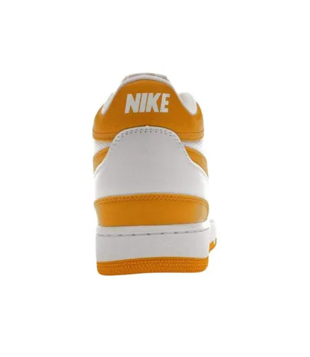 Mens Attack Leather Trainers White Yellow Nike