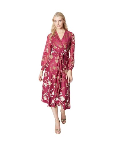 Robe longue femme bordeaux Principles