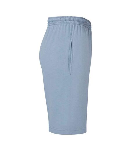 Mens iconic 195 jersey shorts mineral blue Fruit of the Loom