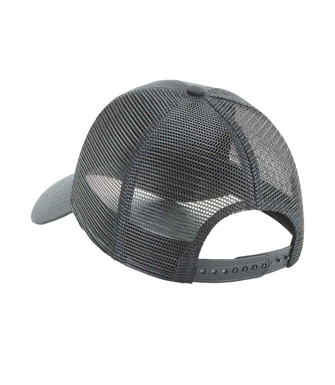 Casquette trucker adulte gris foncé Beechfield-2