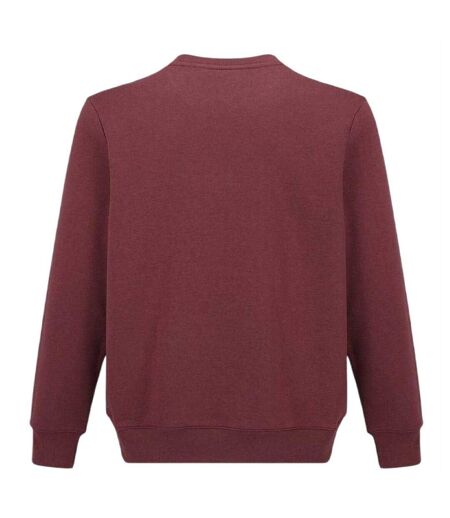 Mens Fleece Crew Neck Sweatshirt Burgundy Slazenger
