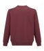 Mens Fleece Crew Neck Sweatshirt Burgundy Slazenger-2