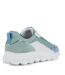 Womens/ladies Spherica Nappa Leather Trainers White Green Geox-3