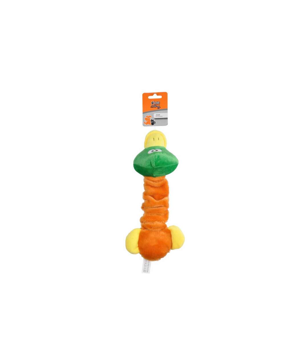 Peluche pour Chien Oiseau 30cm Vert & Orange-2