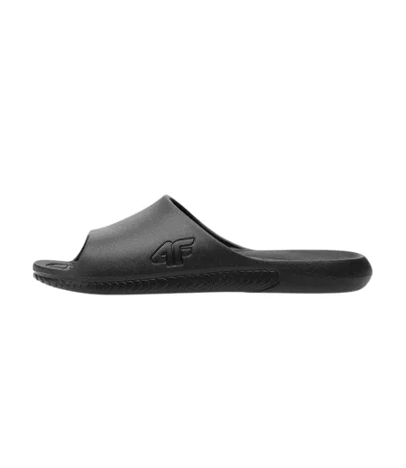 Womens/ladies Flat Flip Flops Black 4F