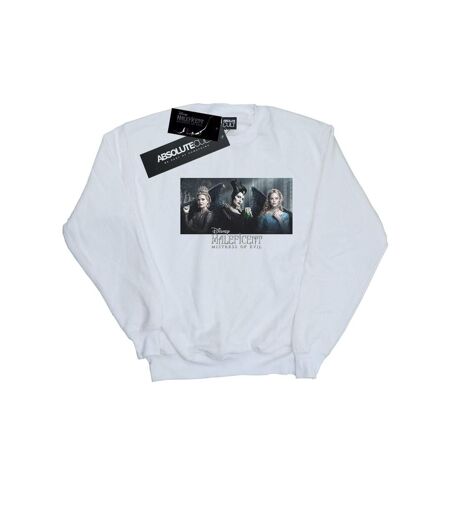 Disney Sweatshirt Womens/Ladies Maleficent Mistress Of Evil Character Poster (Blanc) - UTBI26411