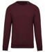 Sweat shirt coton bio - Homme - K480 - rouge vin chiné