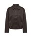 Veste en suédine marron foncé femme only amber-1
