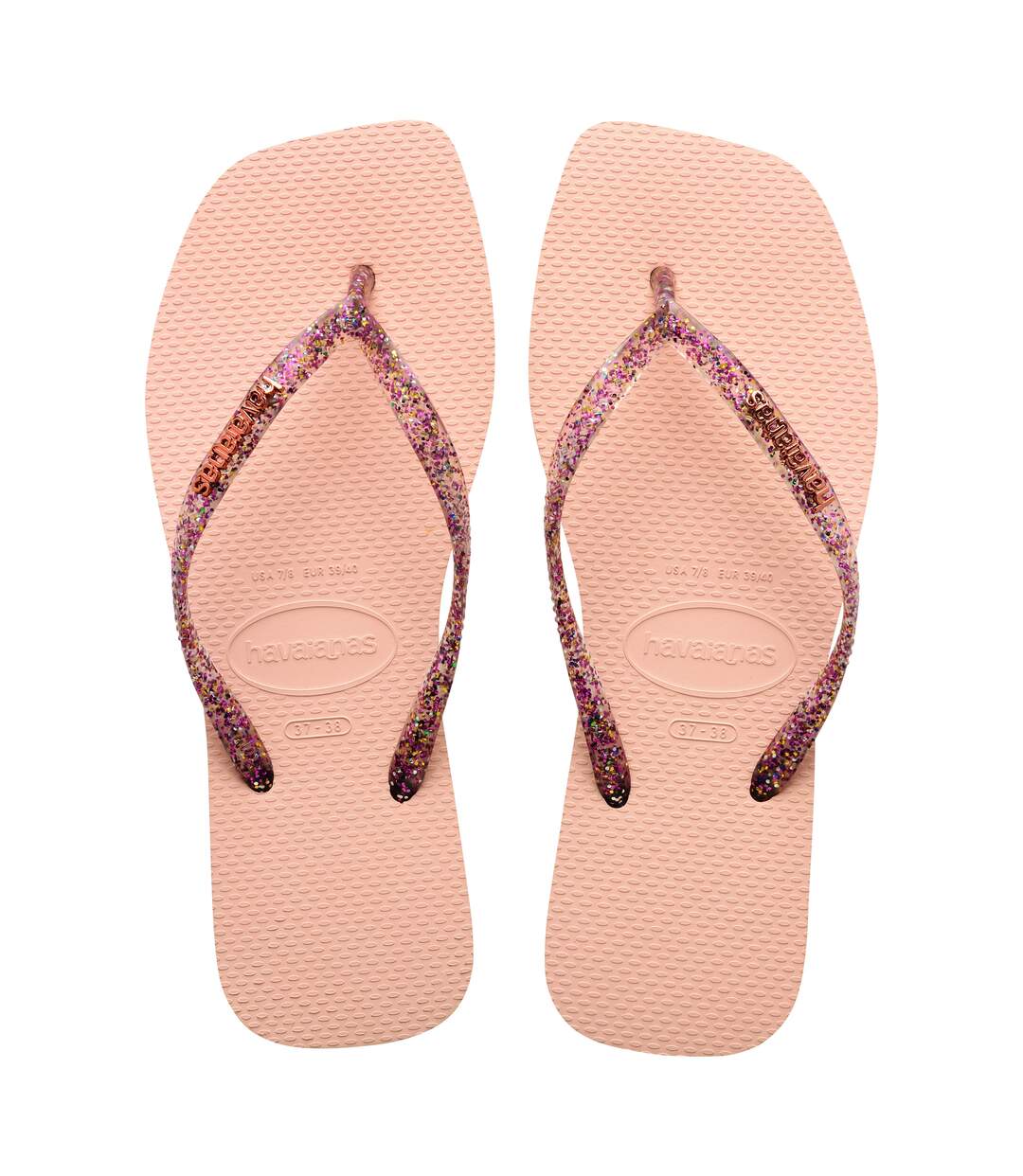 Tong à Enfiler Havaianas Slim Square Logo Metallique-1