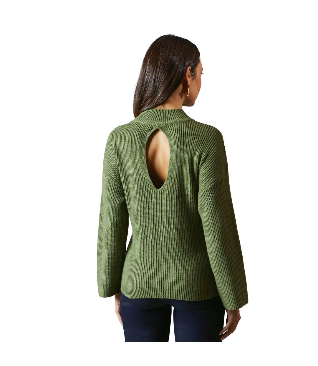 Pull femme vert kaki Principles