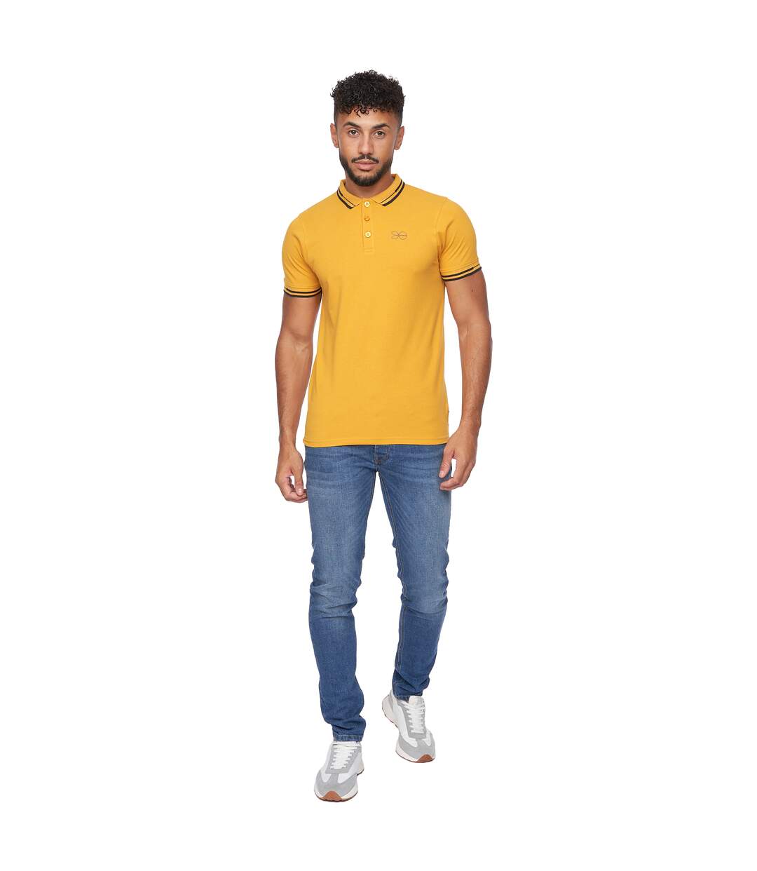 Polo kermlax homme jaune Crosshatch-3