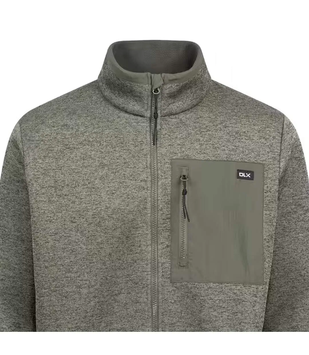 Veste Polaire Boyle Homme Vert Mousse Chiné Trespass-3