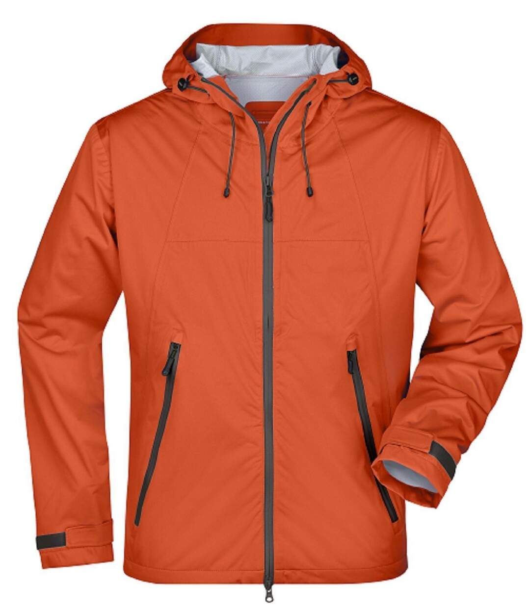 Veste softshell à capuche - Homme - JN1098 - orange et gris-2