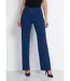 Pantalon taille élastiquée fluide évasé-1