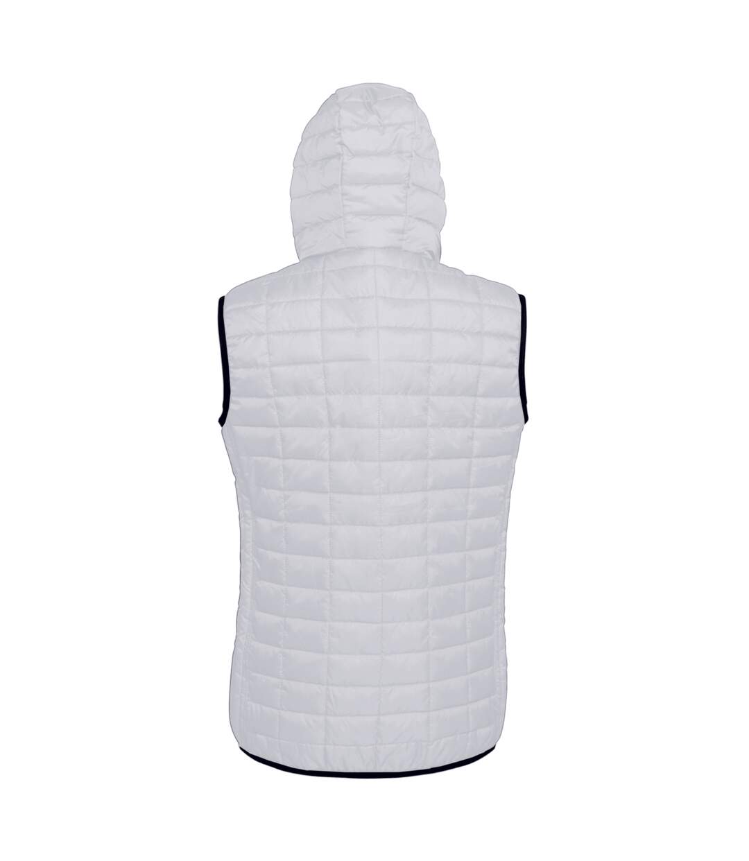 Honeycomb gilet sans manche zippée femme blanc 2786