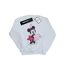 Disney Sweatshirt Love Heart Minnie Mouse Womens/Ladies (Blanc) - UTBI27694-1
