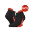 Pack of 3  Mens sports socks  black/red Spiro-1