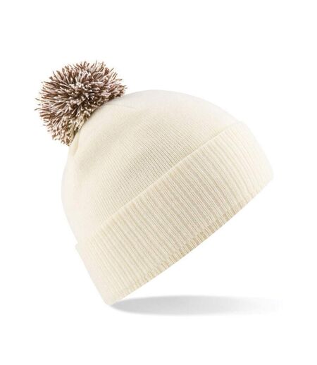 Adultes Bonnet Unisexe Snowstar Blanc Cassé Café Beechfield