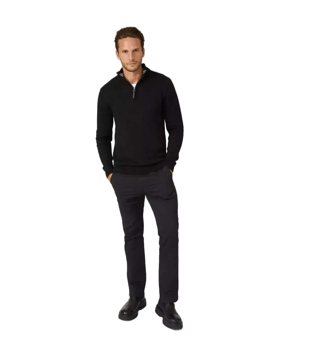 Pull Premium Homme Noir Maine-2