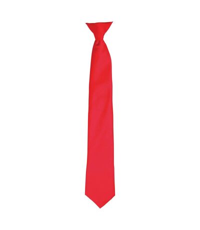 Premier Unisex Adult Satin Tie (Strawberry Red) (One Size)