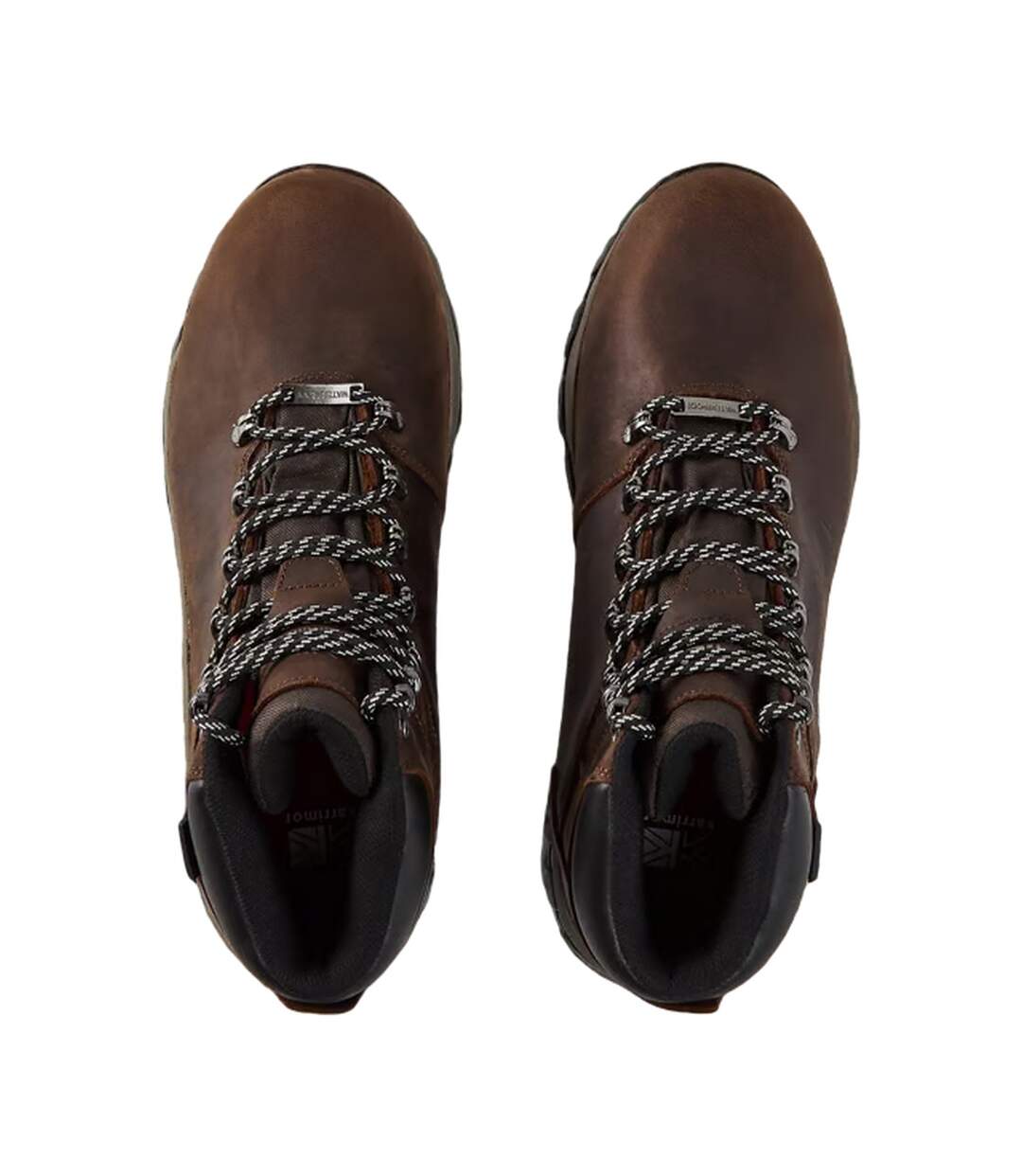 Womens/ladies Mendip Leather Hiking Boots Chocolate Karrimor-3