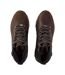 Womens/ladies Mendip Leather Hiking Boots Chocolate Karrimor-3