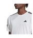 T-shirt Entraînement Motif/style 3 Rayures Essentials Homme Blanc Adidas-4