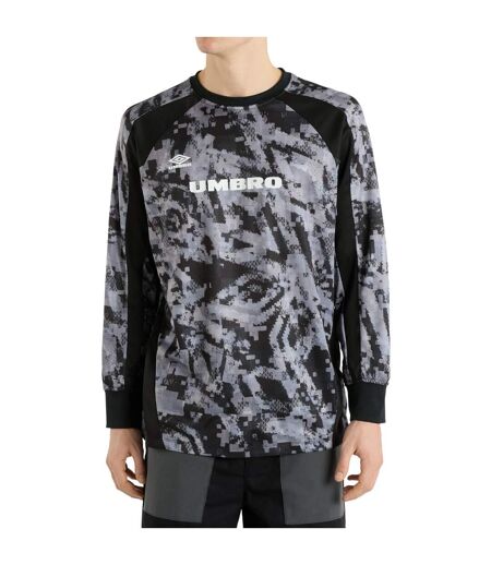 Mens Printed Long-sleeved Jersey Black Umbro