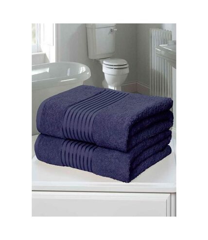 Rapport Windsor Towel (Pack of 2) (Denim) (One Size) - UTAG652